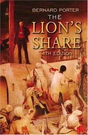 The lion's share by Bernard Porter