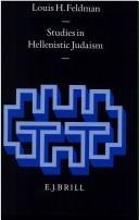 Cover of: Studies in Hellenistic Judaism