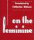 Cover of: On the feminine