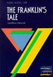 Cover of: Geoffrey Chaucer, "Franklin's Tale"