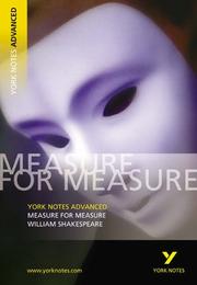 Cover of: York Notes Advanced on "Measure for Measure" by William Shakespeare