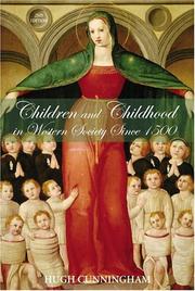 Cover of: Children and childhood in western society since 1500