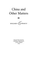 Cover of: China and other matters