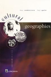 Cover of: Cultural Geographies