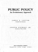 Public policy by James P. Lester, Jr., Joseph Stewart, David M. Hedge