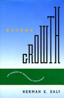 Cover of: Beyond growth by Herman E. Daly