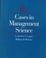 Cover of: Cases in management science