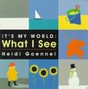Cover of: What I see