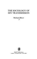 Cover of: The sociology of HIV transmission