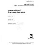 Cover of: Advanced signal processing algorithms: 10-12 July 1995, San Diego, California