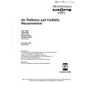 Cover of: Air pollution and visibility measurements: 20-23 June, 1995, Munich, FRG