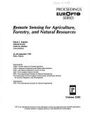 Cover of: Remote sensing for agriculture, forestry, and natural resources: 26-28 September 1995, Paris, France