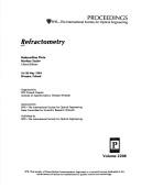 Cover of: Refractometry: 16-20 May 1994, Warsaw, Poland