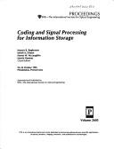 Cover of: Coding and signal processing for information storage: 23-24 October, 1995, Philadelphia, Pennsylvania