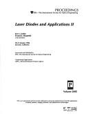 Cover of: Laser diodes and applications II