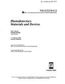 Cover of: Photodetectors by Gail J. Brown, Manijeh Razeghi, chairs/editors ; sponsored and published by SPIE--the International Society for Optical Engineering ; cooperating organization, ARPA--Advanced Rearch Projects Agency.