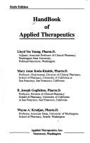 Cover of: Handbook of applied therapeutics | 