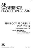 Cover of: Few-body problems in physics | 