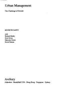 Cover of: Urban management | Kenneth Jackson Davey
