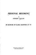 Cover of: Personal becoming
