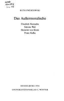 Cover of: Das Aussermoralische by Ruth Ewertowski