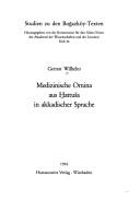 Cover of: Medizinische Omina aus Ḫattuša in akkadischer Sprache by Gernot Wilhelm