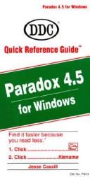 Cover of: Paradox 4.5 for Windows