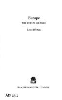 Cover of: Europe by Leon Brittan