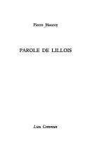 Parole de Lillois by Pierre Mauroy