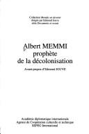 Cover of: Albert Memmi, prophète de la décolonisation by avant-propos d'Edmond Jouve.