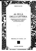 Cover of: Al di là della lettera by Sergio Sacchi