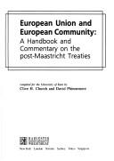 European Union and European Community by Clive H. Church