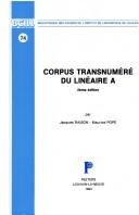 Corpus transnuméré du linéaire A by Jacques Raison