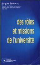 Cover of: Des rôles et missions de l'Université