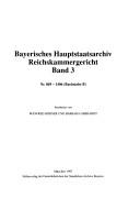 Bayerisches Hauptstaatsarchiv Reichskammergericht by Bayerisches Hauptstaatsarchiv.