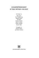 Cover of: Volksfrömmigkeit in der frühen Neuzeit by mit Beiträgen von Klaus Ganzer ... [et al.] ; herausgegeben von Hansgeorg Molitor und Heribert Smolinsky.