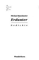 Cover of: Erdunter: Gedichte