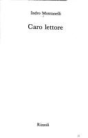Cover of: Caro lettore by Indro Montanelli