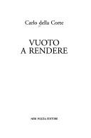 Cover of: Vuoto a rendere