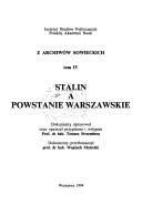 Cover of: Stalin a powstanie warszawskie