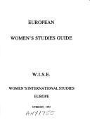 Cover of: European women's studies guide