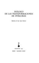 Cover of: Diálogo de las transformaciones de Pitágoras