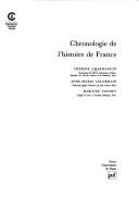 Cover of: Chronologie de l'histoire de France by Thérèse Charmasson