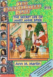 Cover of: Secret Life of Mary Anne Spier
