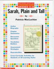 Cover of: Literature Guide: Sarah, Plain and Tall (Grades 4-8)