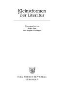 Cover of: Kleinstformen der Literatur