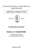 Saga o Grodnie by Ludwik Sawoniewski