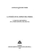 La poesía en el espejo del poema by Leopoldo Sánchez Torre