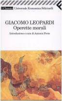 Cover of: Operette morali by Giacomo Leopardi