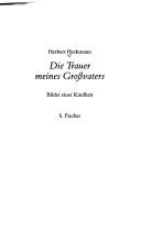 Cover of: Die Trauer meines Grossvaters